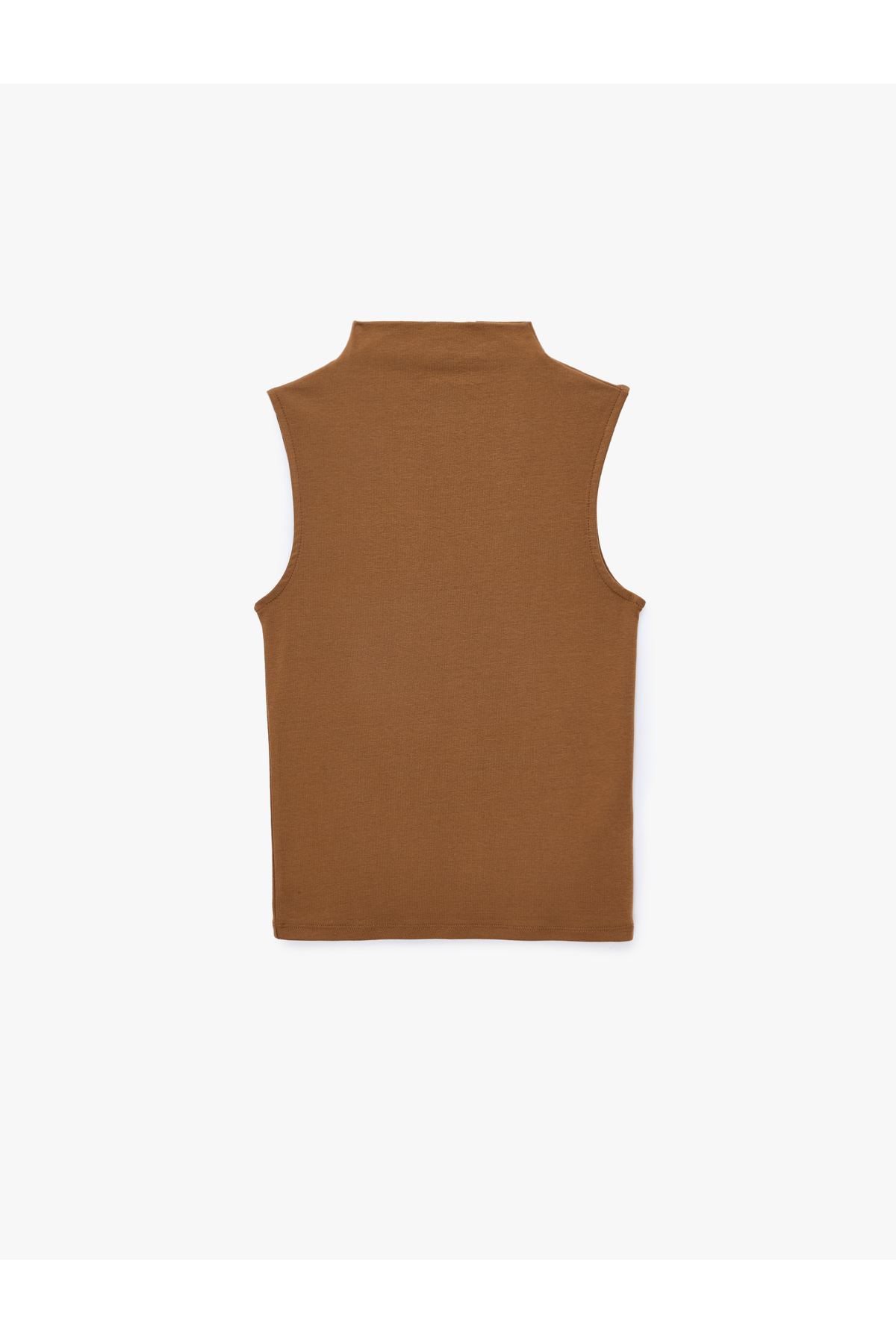 Koton Pamuklu Dik Yaka Slim Fit Kolsuz Body görsel 5