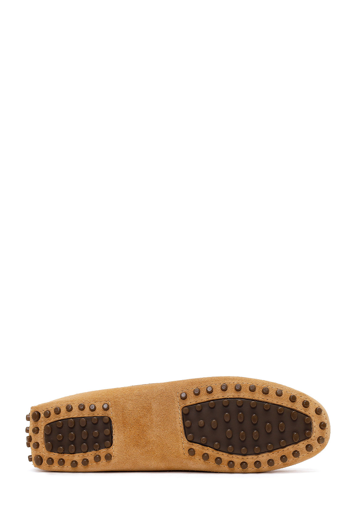 Derimod Kadın Camel Püsküllü Süet Deri Loafer 26PFD291010 görsel 5