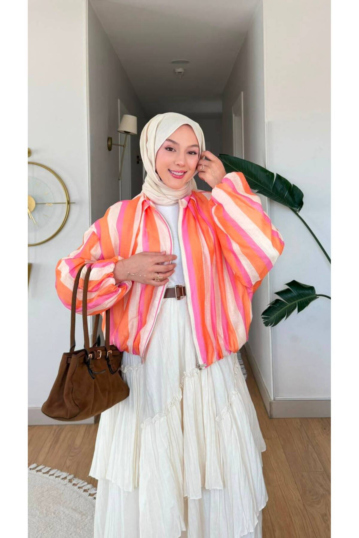 NİLNUR MODA New Season Viral Equivalent Bomber Jacket