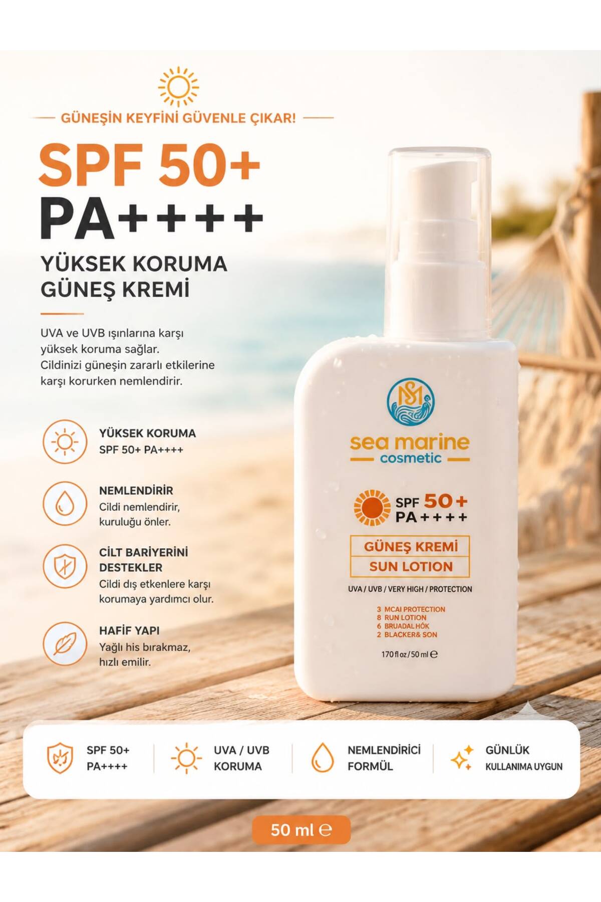 Güneş Kremi 50 SPF PA++++ 50 ML — 86812518