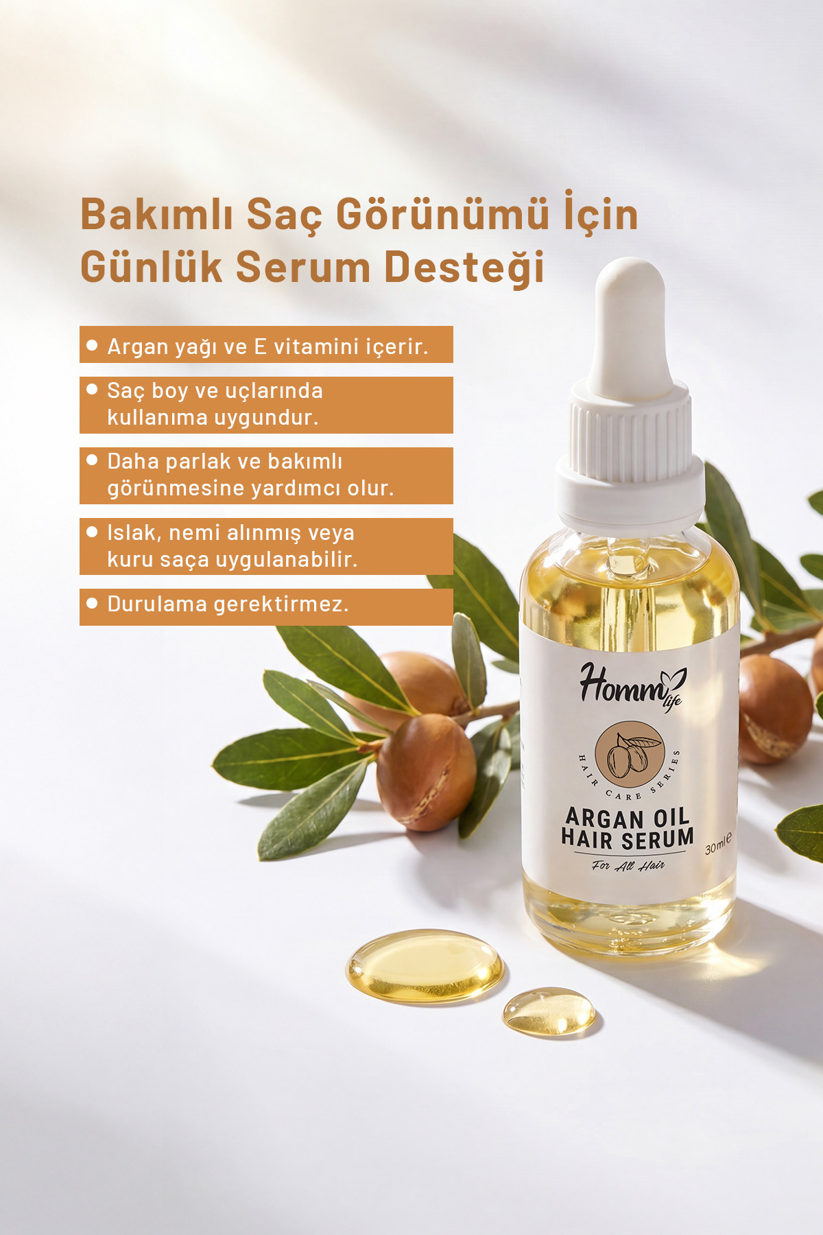 سرم روغن آرگان کاربردی برای پاکسازی و مراقبت از مو، 30 میلی لیتر — SB1003 — تصویر 2 از 4