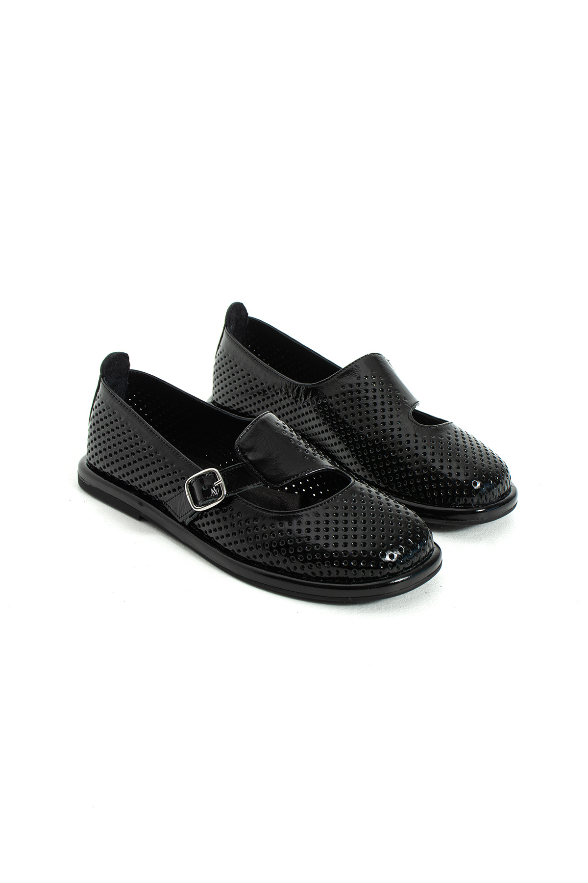 DUXAL SHOES Mandy Kadın Hakiki Deri comfort Taban Tokalı Delikli Babet görsel 5