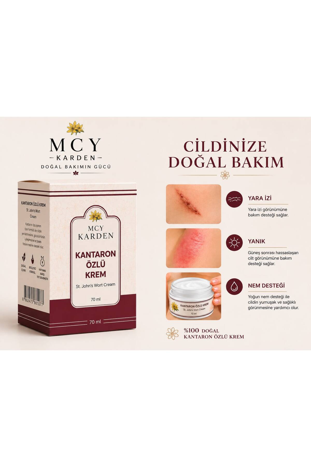 Karden KANTARON KREMİ KANTARON ÖZLÜ KREM DAMLA SAKIZI VE AYNISEFA İLAVELİ — KRDN445654