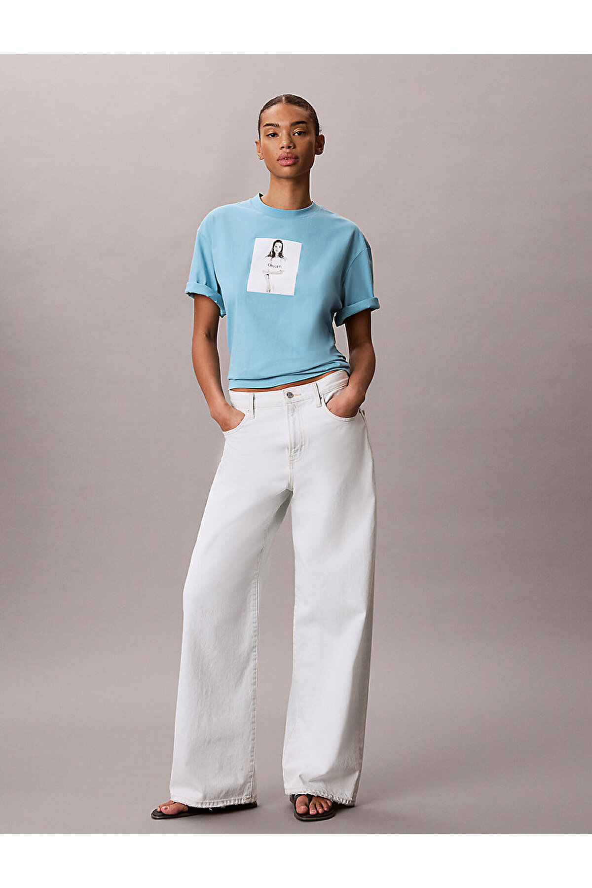 تیشرتزنانهCalvin Kleinآبی