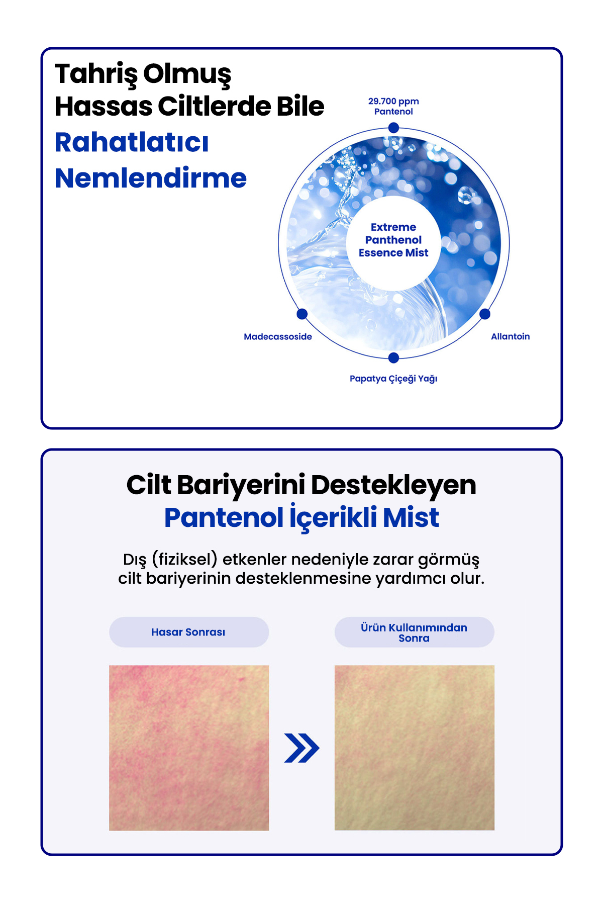 Pantenol İçerikli, Nemlendirici Nazik Esans Mist REALBARRIER Extreme Panthenol Essence Mist — 9766 — تصویر 6 از 9
