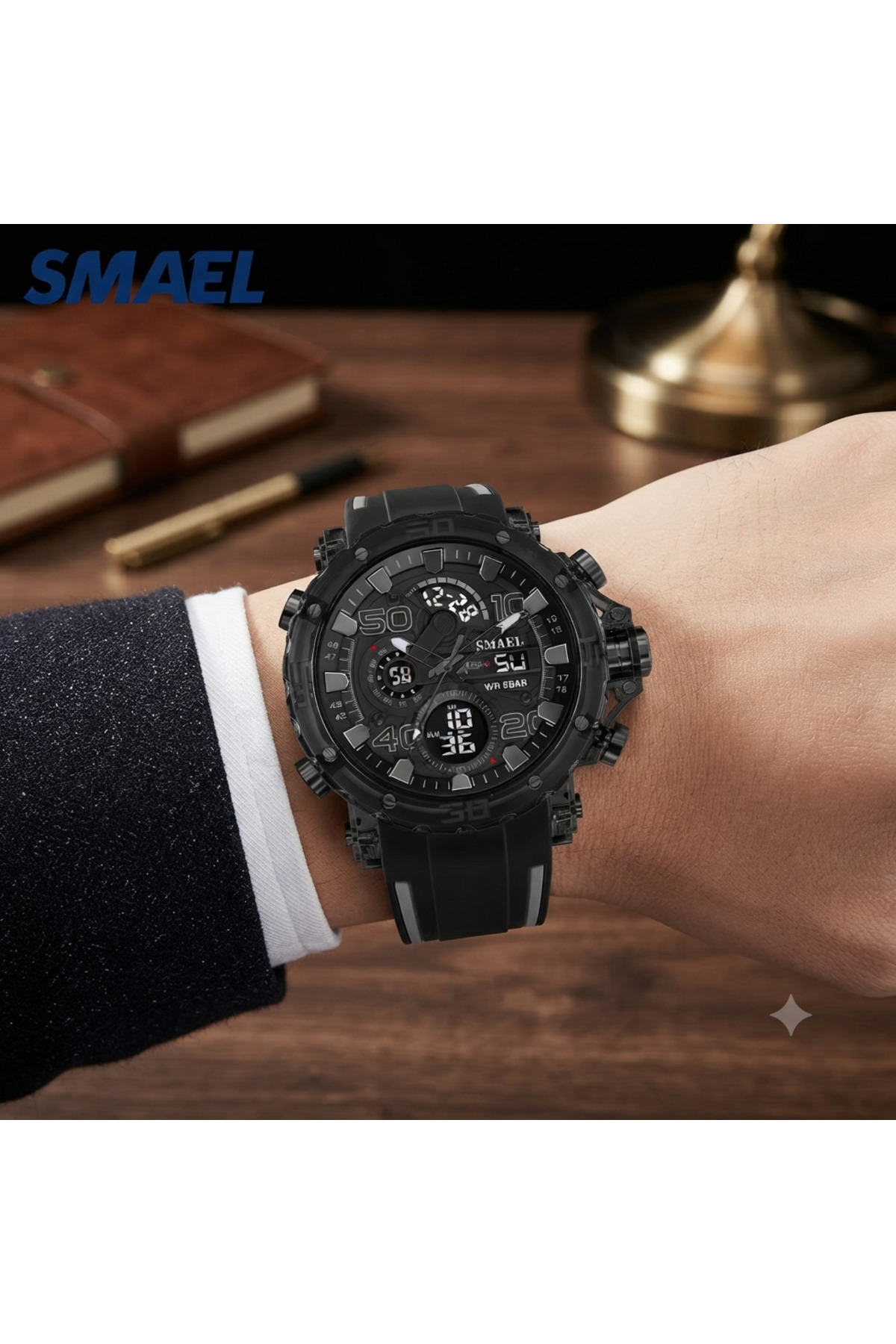 SMAEL 8136 Luxury Tasarım Spor Erkek Kol Saati görsel 4
