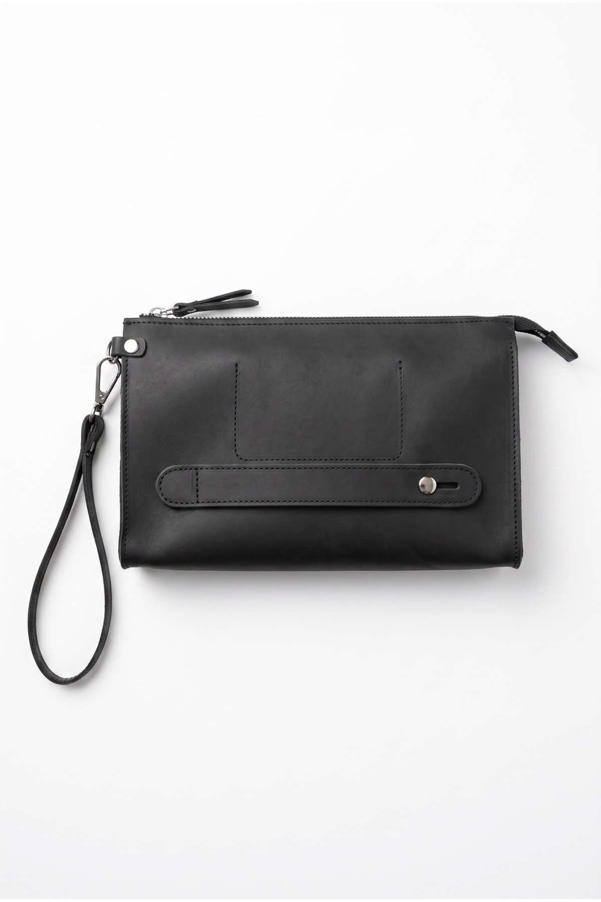 BeeBlack Hakiki Deri Organizer TİTAN Model El Çantası- Crazy Günlük El Taşıma Çantası görsel 5