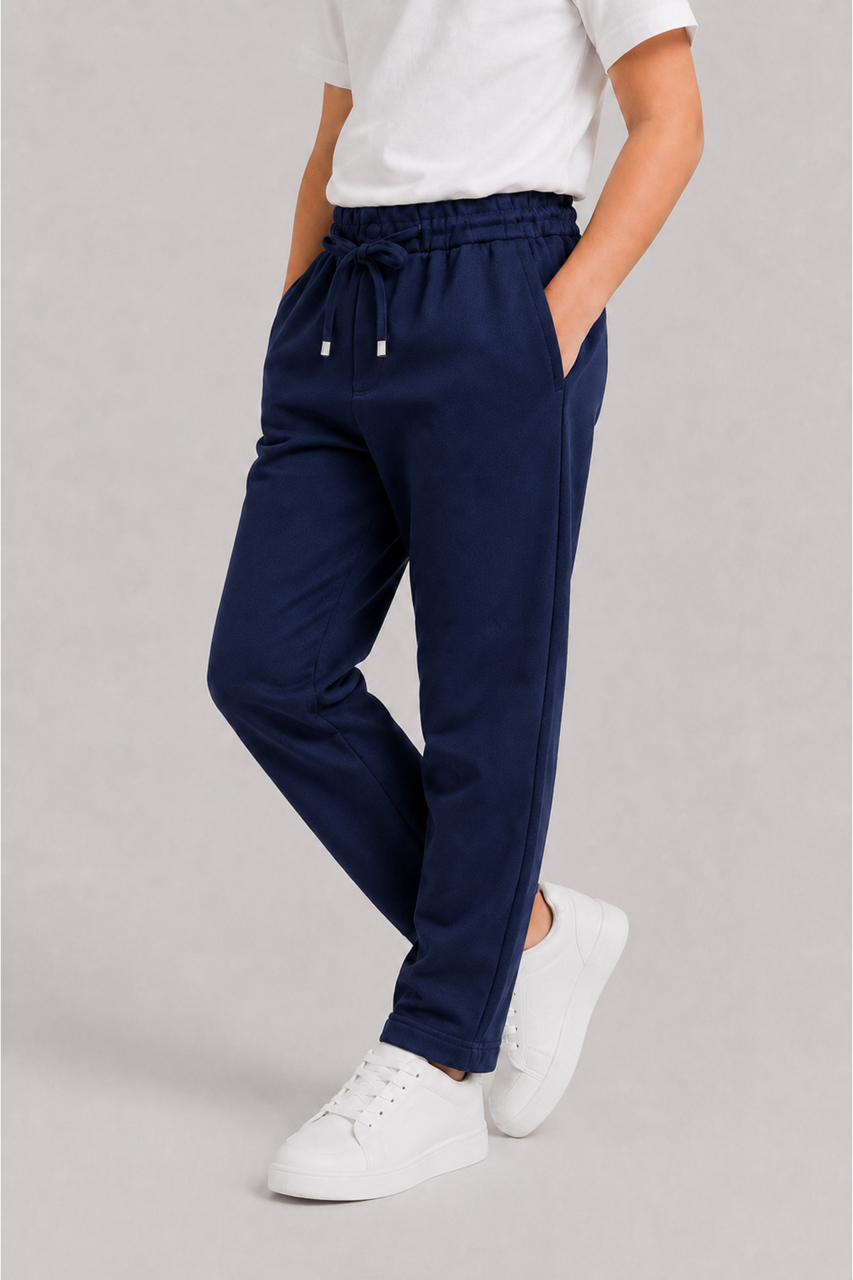 GİYİYORUM Boy's Jogger Pants | King Pike Fabric | Lace-Up Elastic Waistband | Pocket Detailed Comfortable Fit