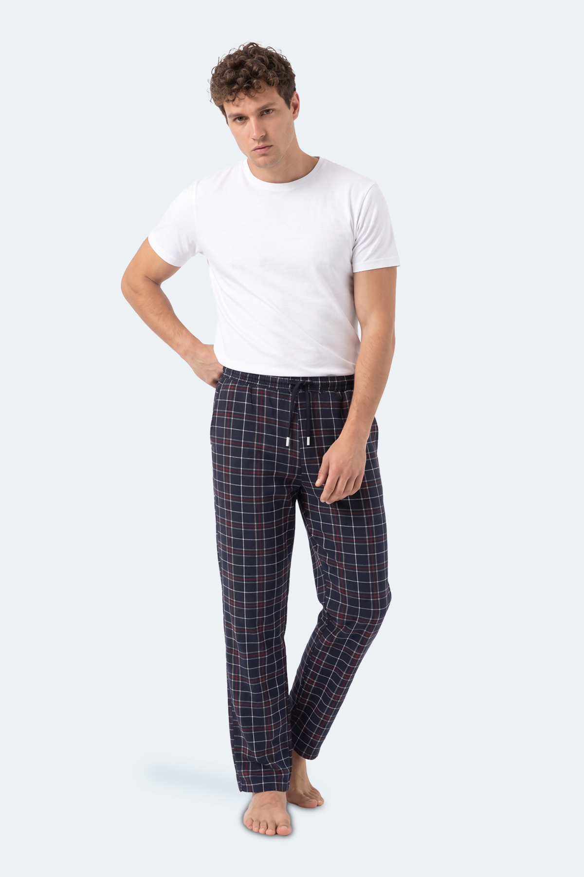Slazenger NIGHT Erkek Lacivert Pijama görsel 2