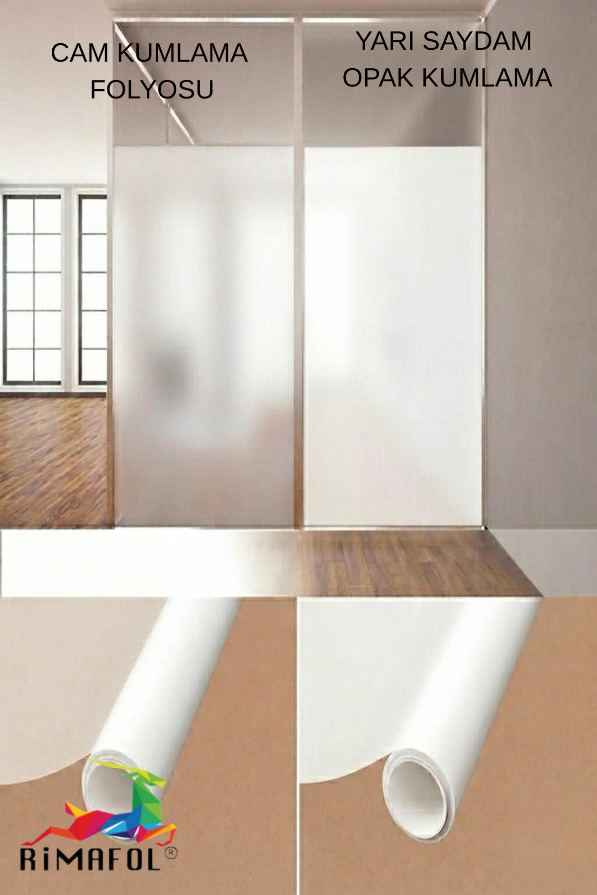 Dark Tone Translucent White Matte Self Adhesive Sandblasting