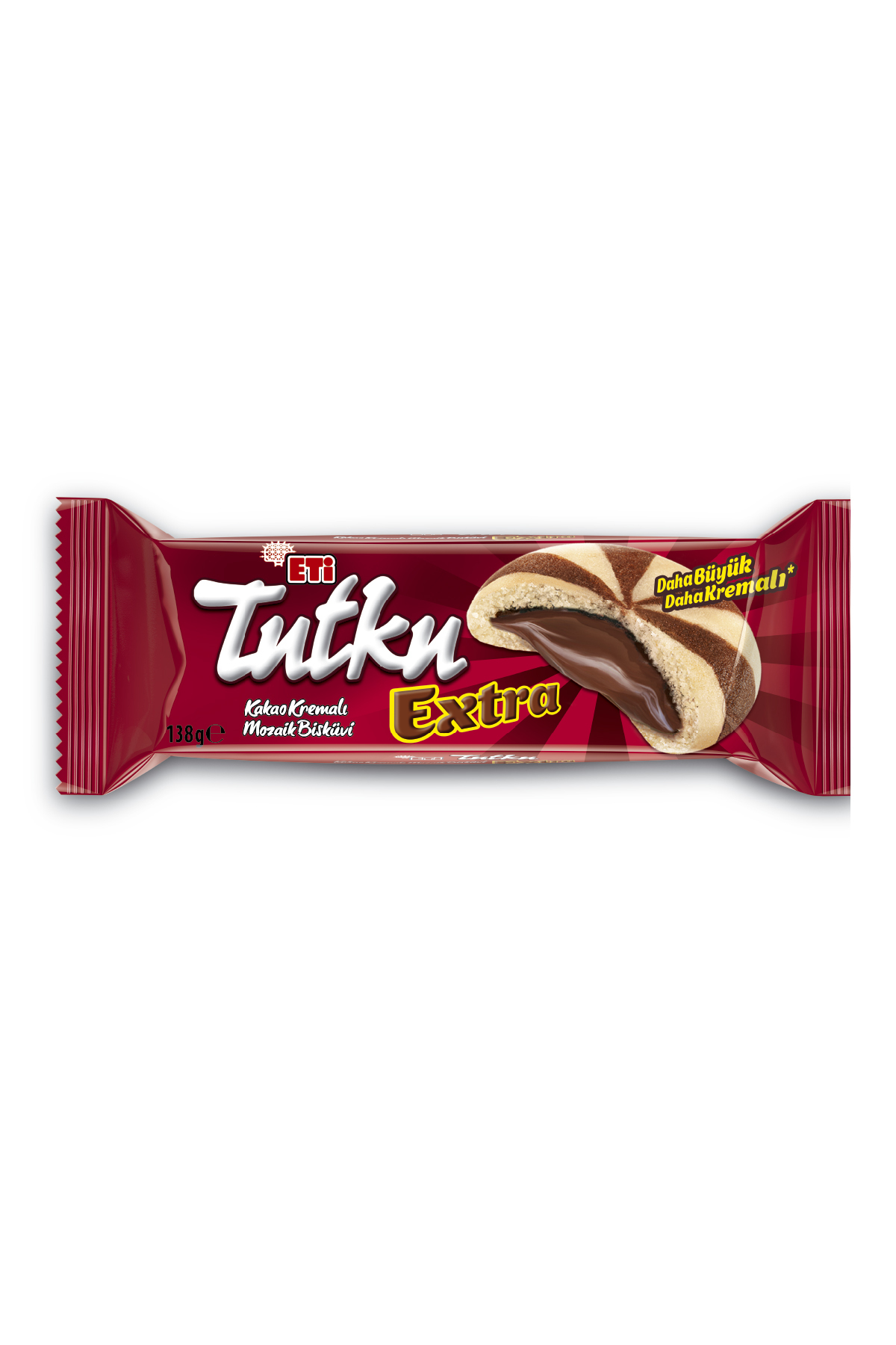 Eti Tutku Extra Kakao Kremalı Mozaik Bisküvi 138 g x 12 Adet