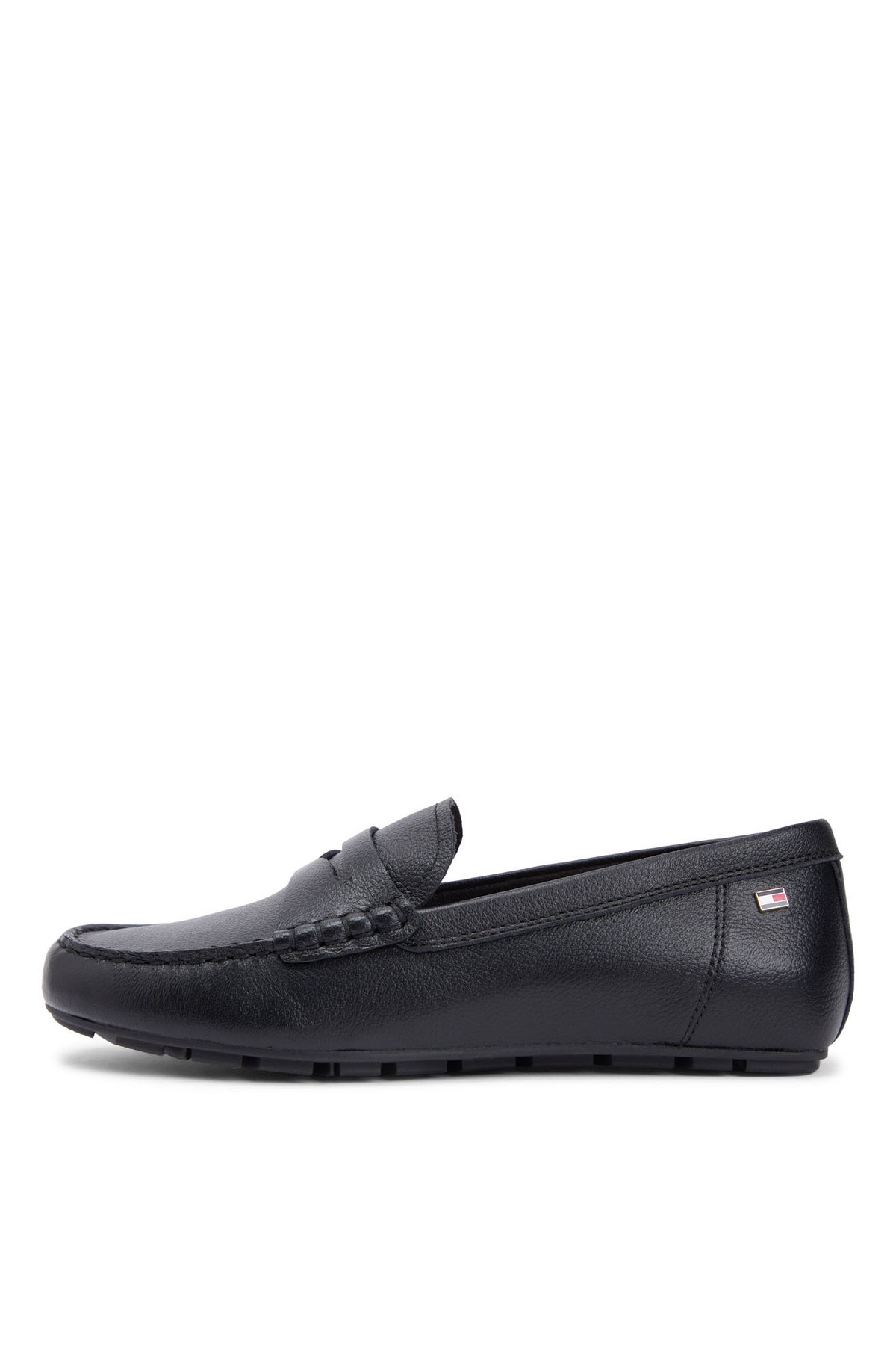 Tommy Hilfiger Siyah Kadın Deri Loafer FW0FW09350BDS görsel 4