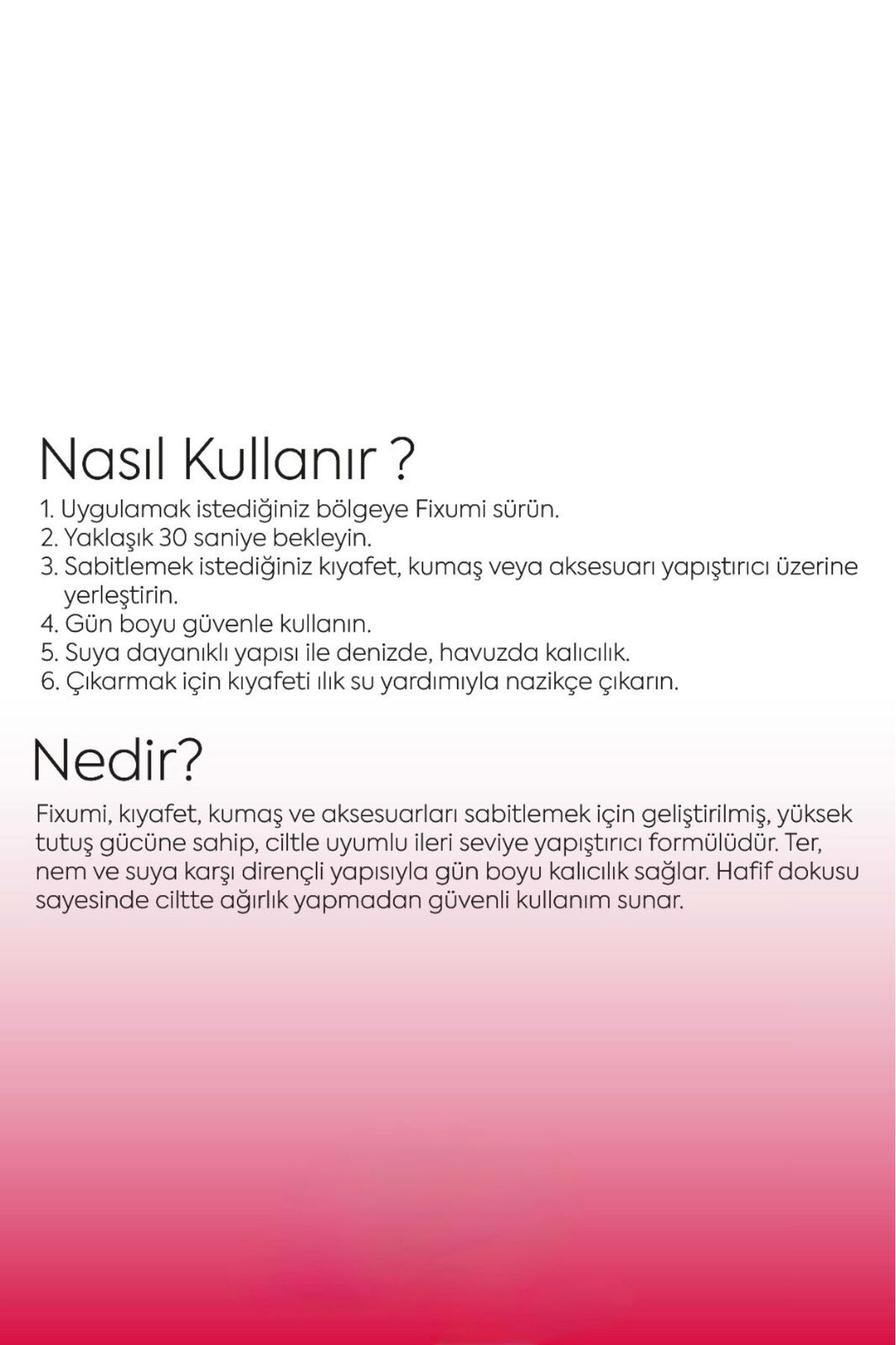 Kıyafet Sabitleyici Vücut Yapıştırıcısı, Ciltle Uyumlu Yüksek Tutuş Gücü, Suya ve Tere Dayanıklı — FXM001 — تصویر 5 از 7