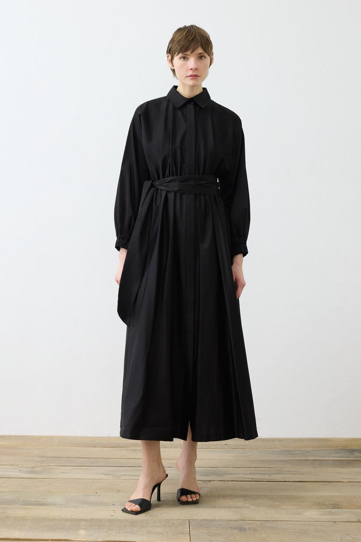STILLA COTTON DRESS - BLACK