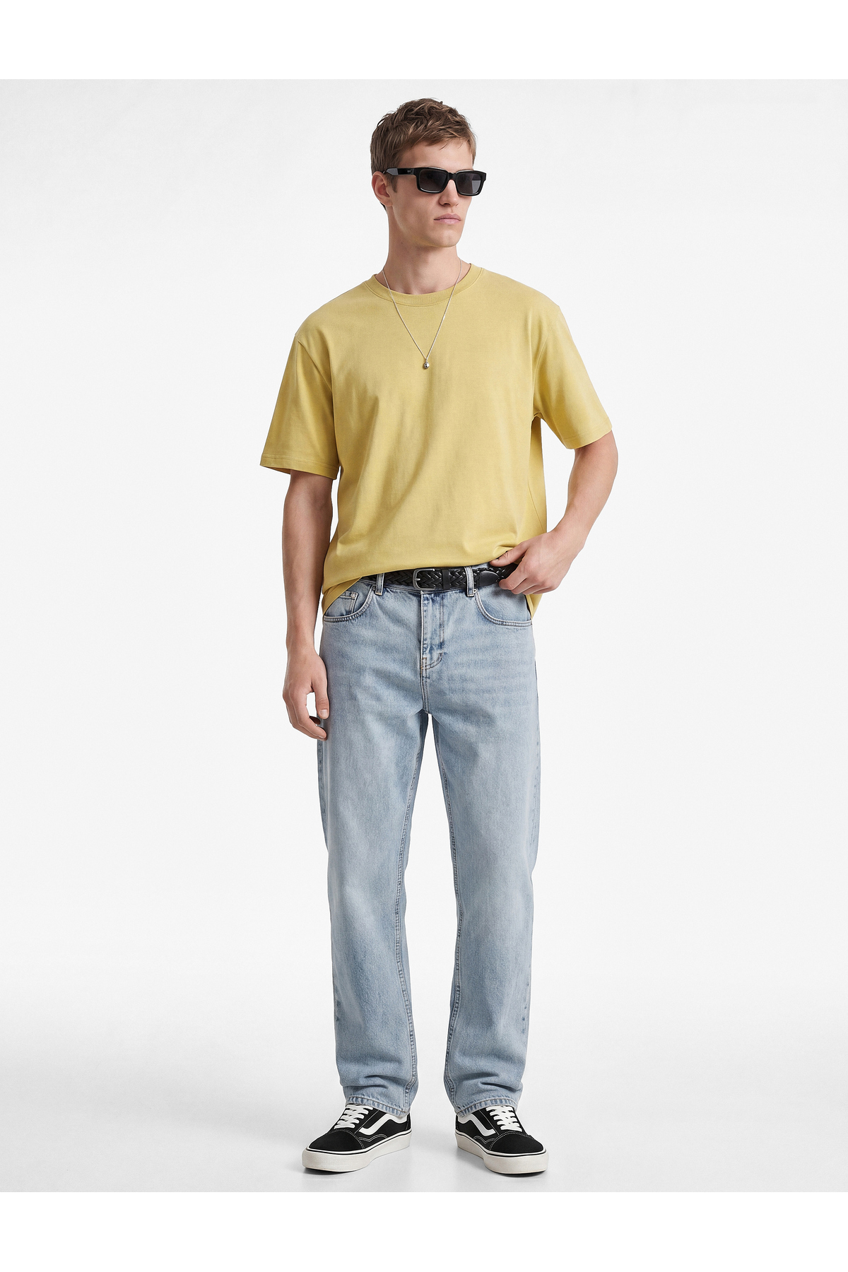 Koton Normal Bel Pamuklu Vintage Straight Jean Pantolon