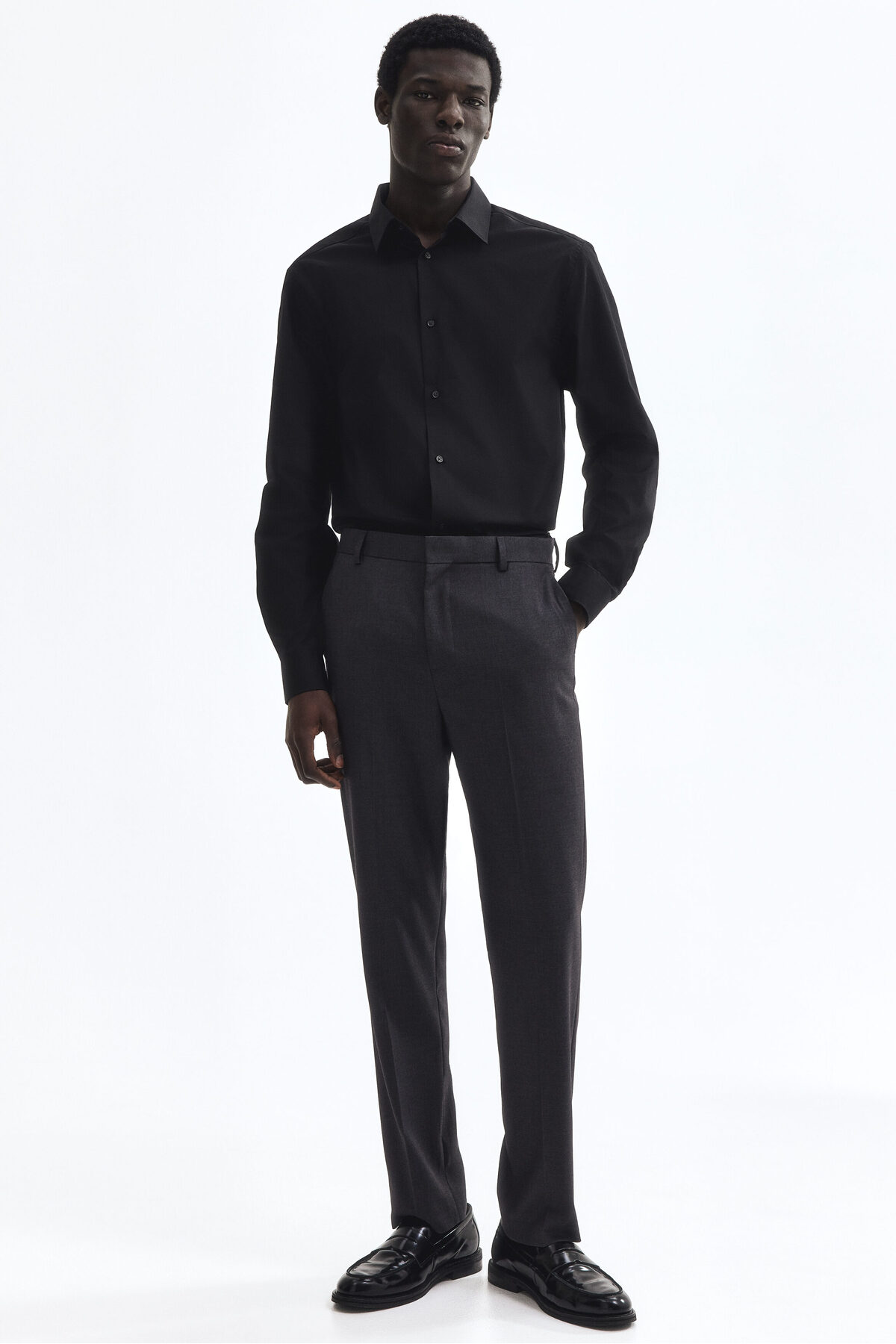 H&M Slim Fit Kolay Ütülenir Gömlek görsel 3