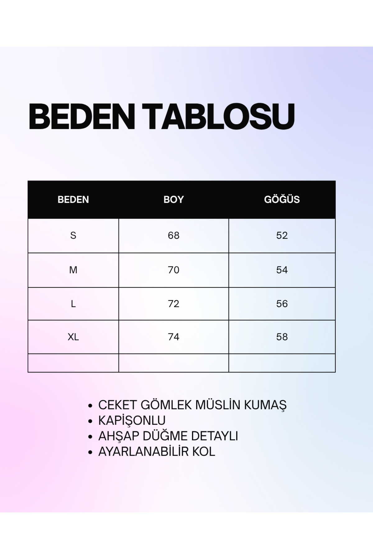 Beril Kara Butik  Müslin Gömlek Ceket - Görsel 4