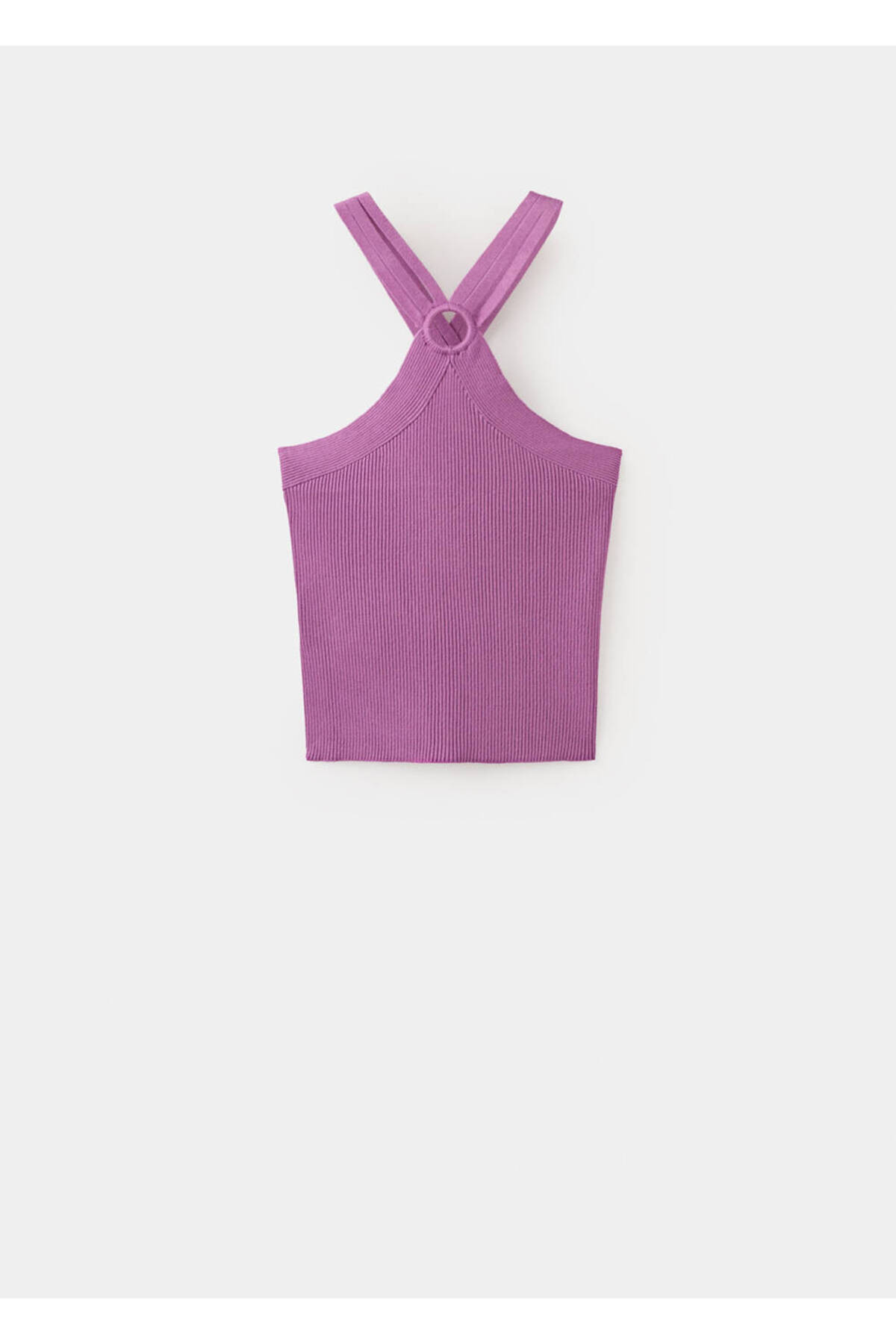 MANGO Teen  Cut out detaylı triko bluz - Görsel 3