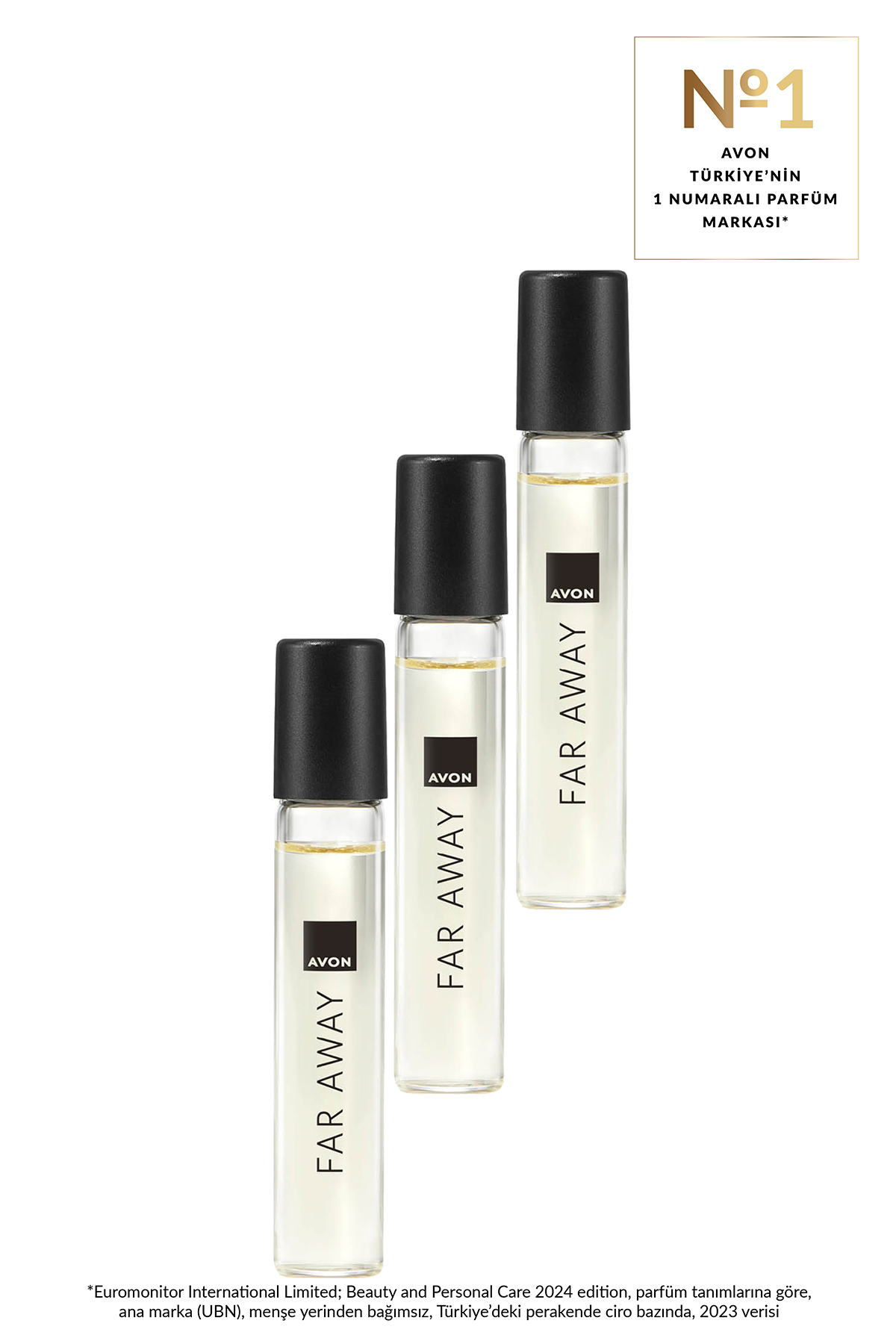 AVON عطر زنانه Far Away، سایز مسافرتی، EDP، 10 میلی لیتر، ست سه تایی — PARFUM0454-3