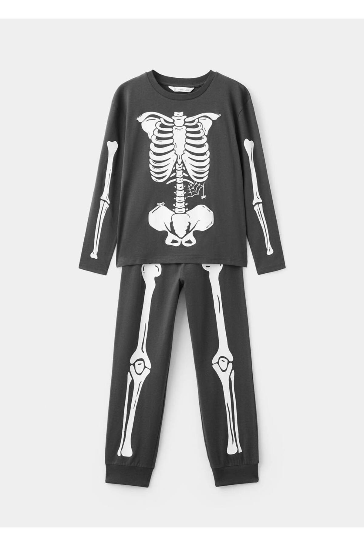 Glow-in-the-dark skeleton pajamas