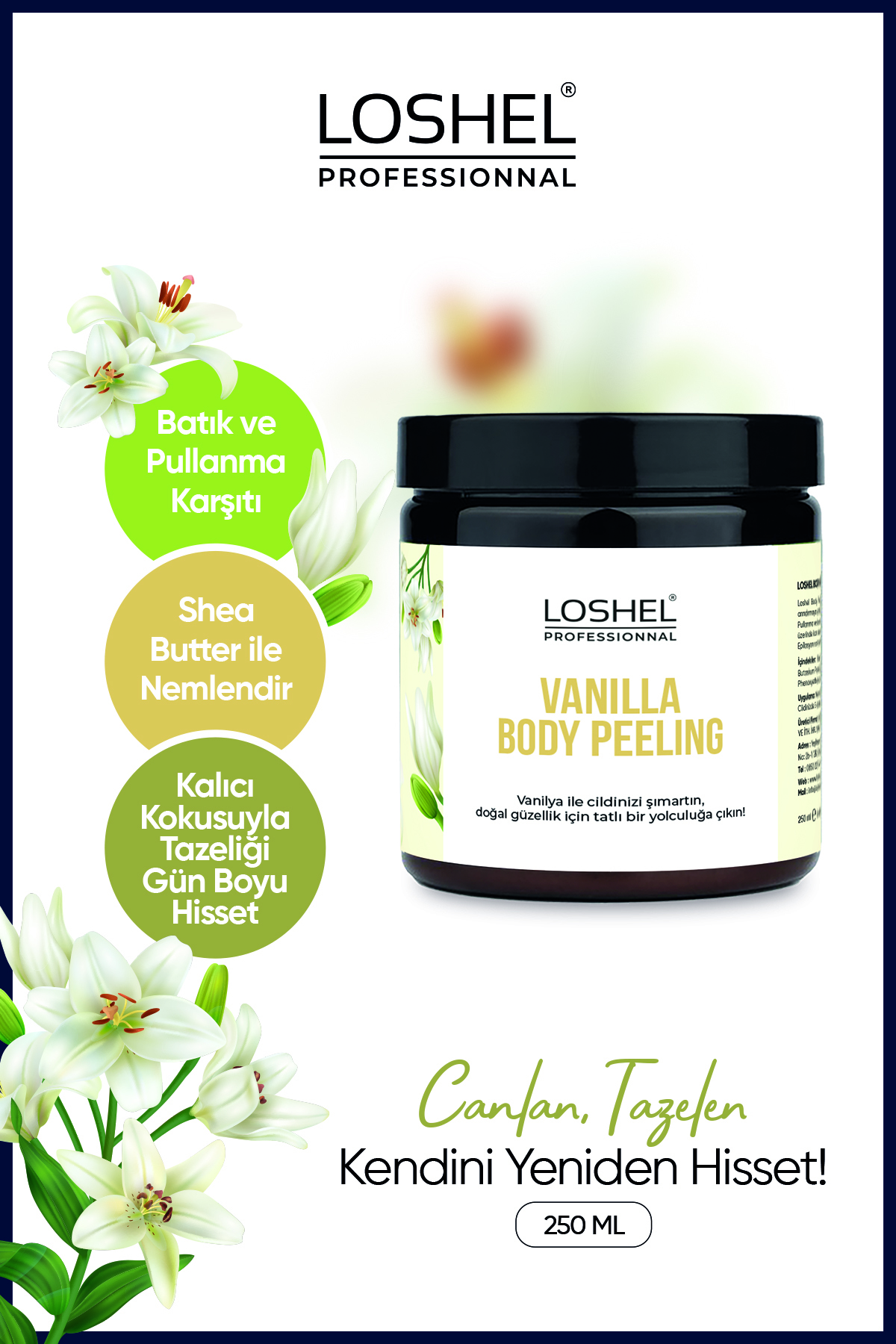 Body Peeling 250 ml Vanilya — LSHVNNL — تصویر 2 از 2