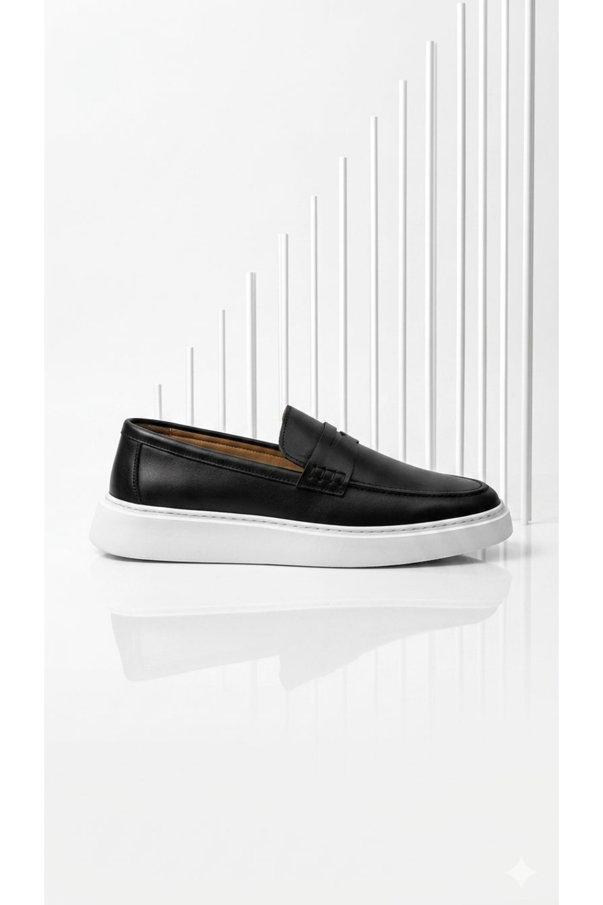 Milano Saphir LOAFER AYAKKABI HAKİKİ DERİ CİLT DİKİŞ DETAYLI EVA TABAN görsel 2