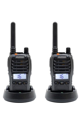 BAOFENG 2'li E88 Ekranlı PMR446 El Telsizi Yeni Tasarım Type-C Şarjlı | Kulak...