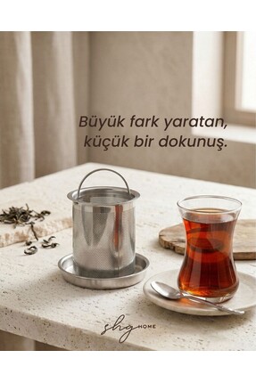 ShgHomeDesign Paslanmaz Çelik Çay Filtresi – Demlik Süzgeç 7.65cm Gıda Teması...