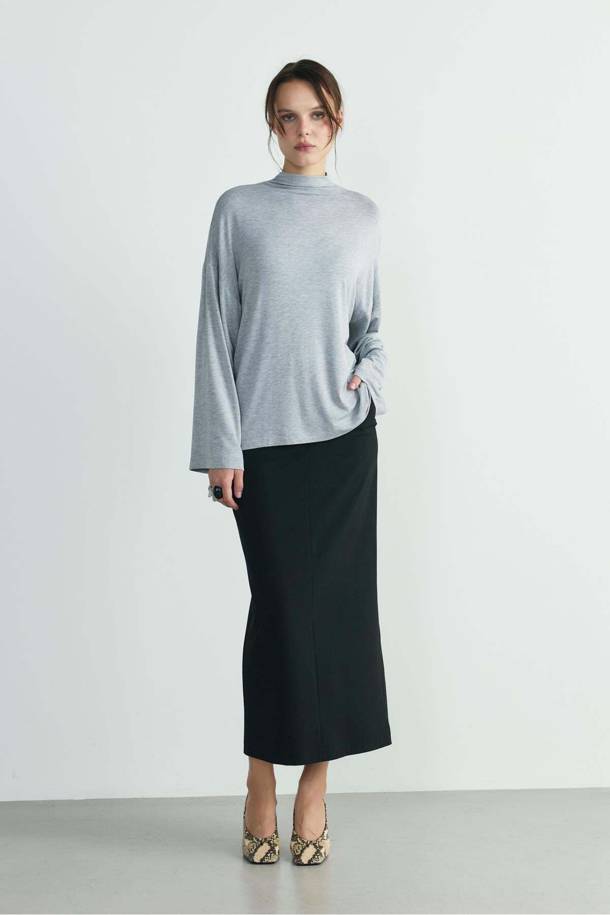 Suud Collection Siyah Mina Maxi Etek görsel 7