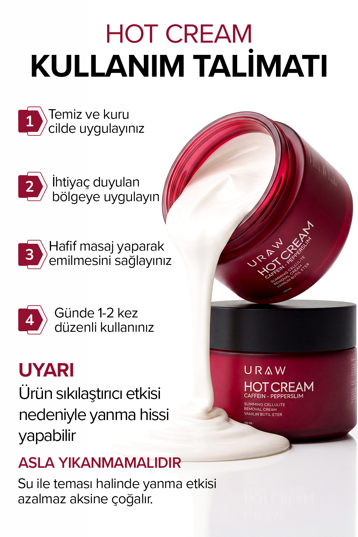 Sıkılaştırıcı ve Toparlayıcı Termal Bakım Kremi | Hot Cream 200 ml — TYCC6A9AD6DDD6ED452ECDD00 — تصویر 3 از 7