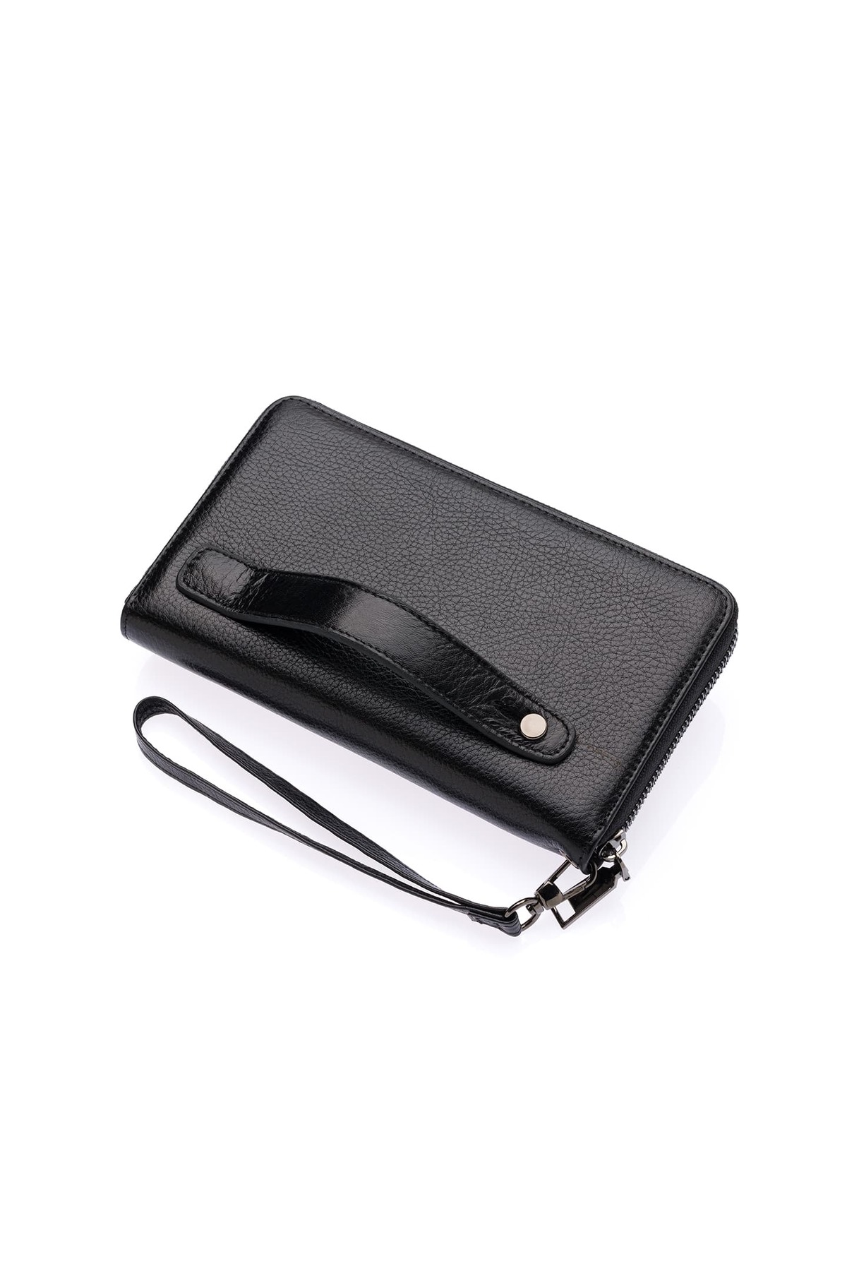 BYCRAFT Daisy Unisex Hakiki Deri Telefon Bölmeli Uzun Cüzdan, El Portföyü - görsel 5