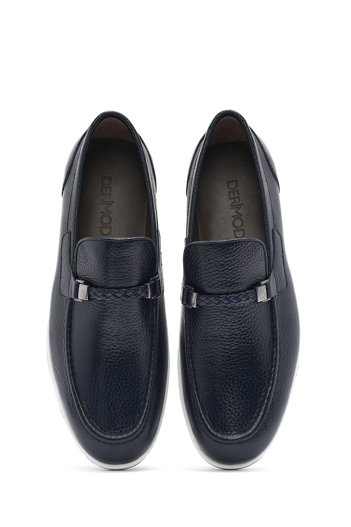 Derimod Erkek Lacivert Deri Casual Loafer 26SFD6006FT görsel 4