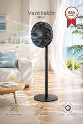 Torima Vantilatör 7 Pervaneli 3 Kademeli Ayarlanabilir Ayaklı 14 Inc 45W Fan ...