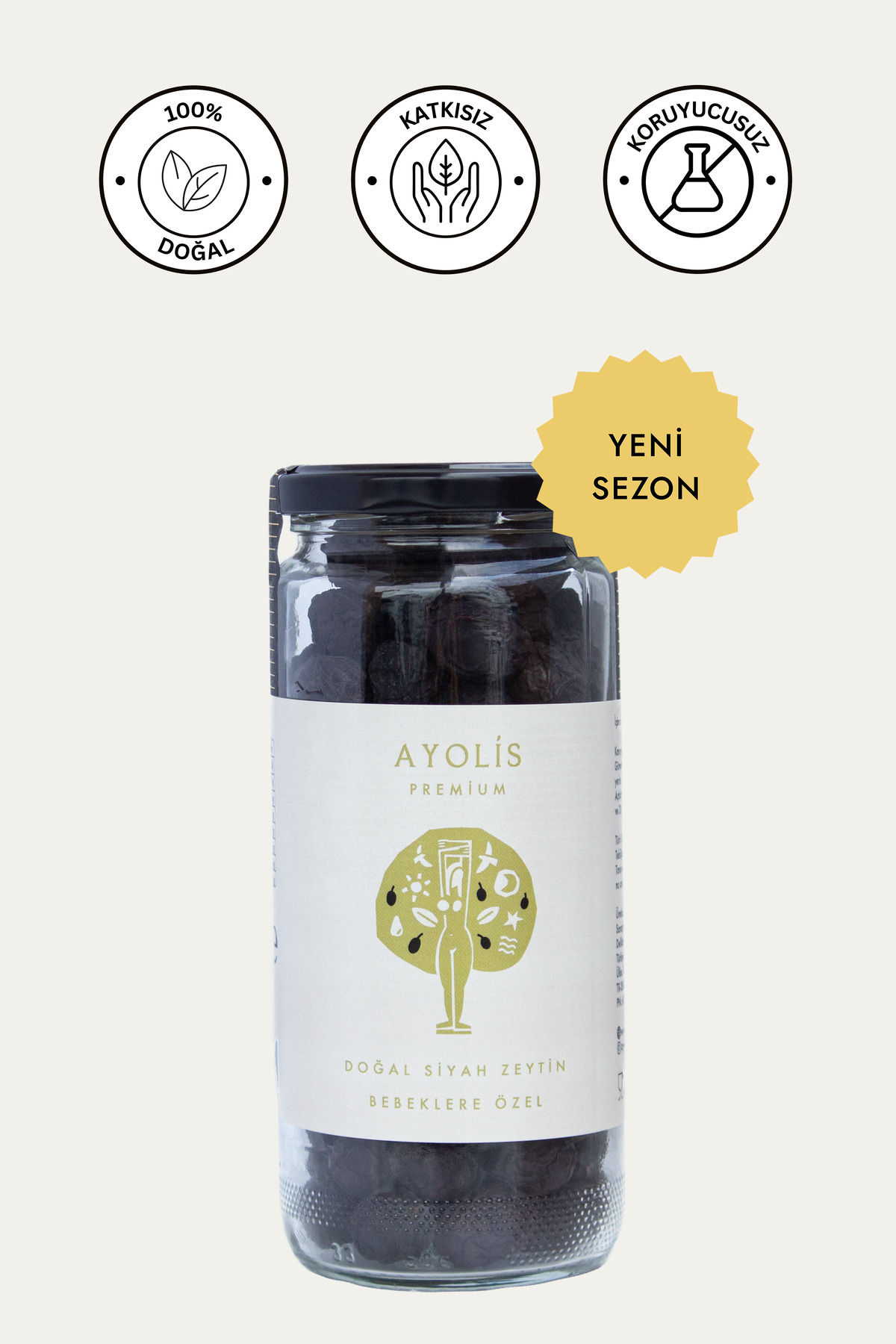 Ayolis Premium Bebek Zeytini 275 G (ORGANİK ZEYTİNYAĞLI) - Fiyatı