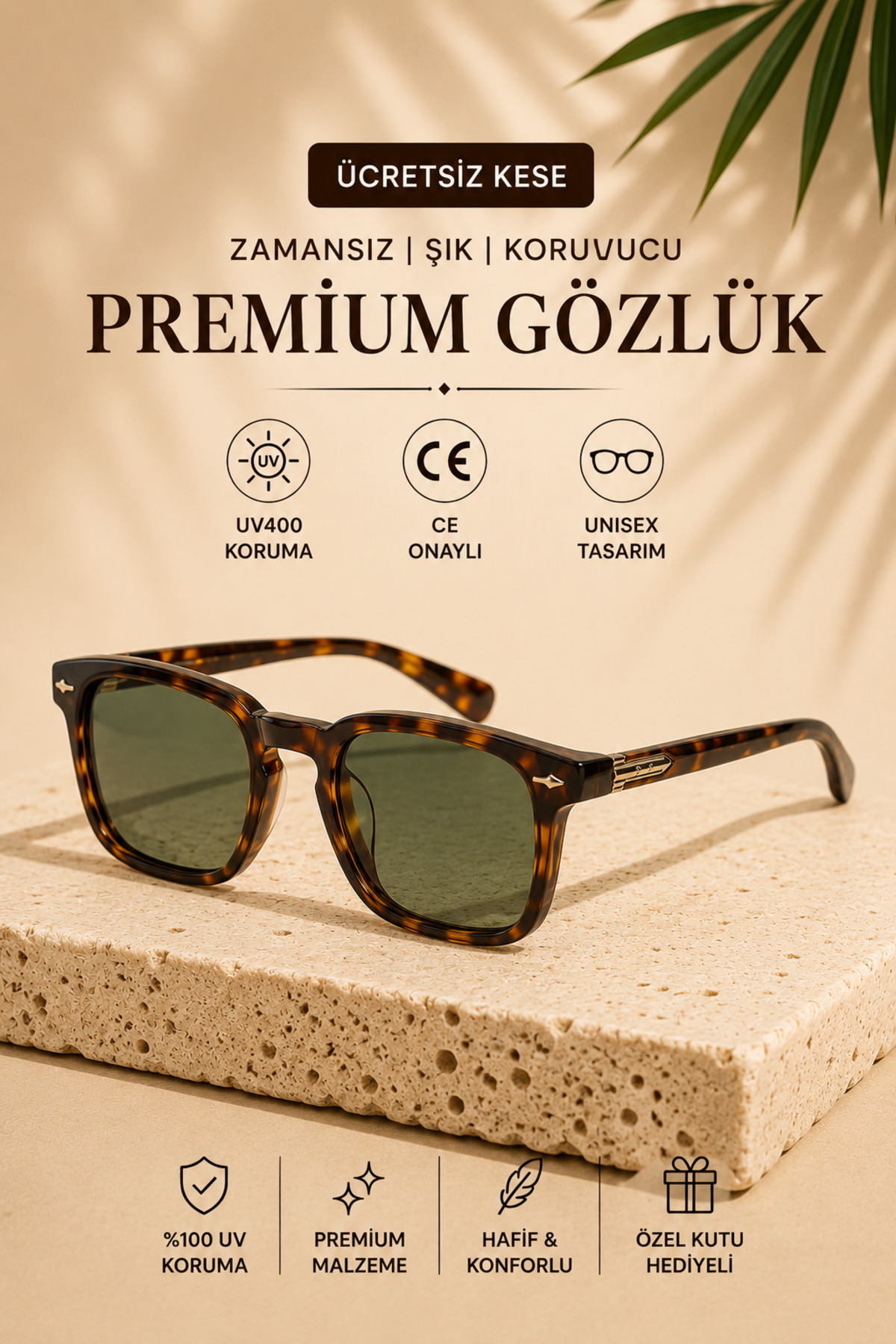 Royal Eyewear Re981 Green Leopard Sunglasses