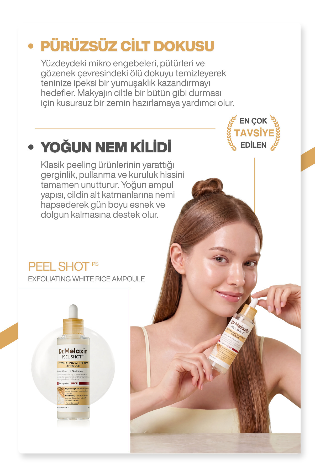 Aydınlatıcı & Leke Karşıtı | Pirinç Özlü Peeling Serum (Peel Shot) 80ml — 8809886482366 — تصویر 5 از 8