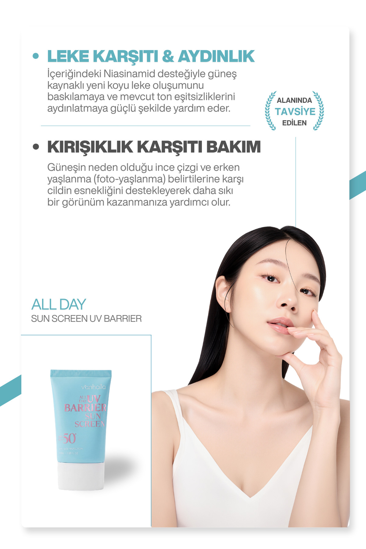 Yüksek UV Koruma | Kırışıklık Karşıtı | Aydınlatıcı Güneş Kremi SPF50+ / PA++++ 50ml — 8809961180071 — تصویر 4 از 9