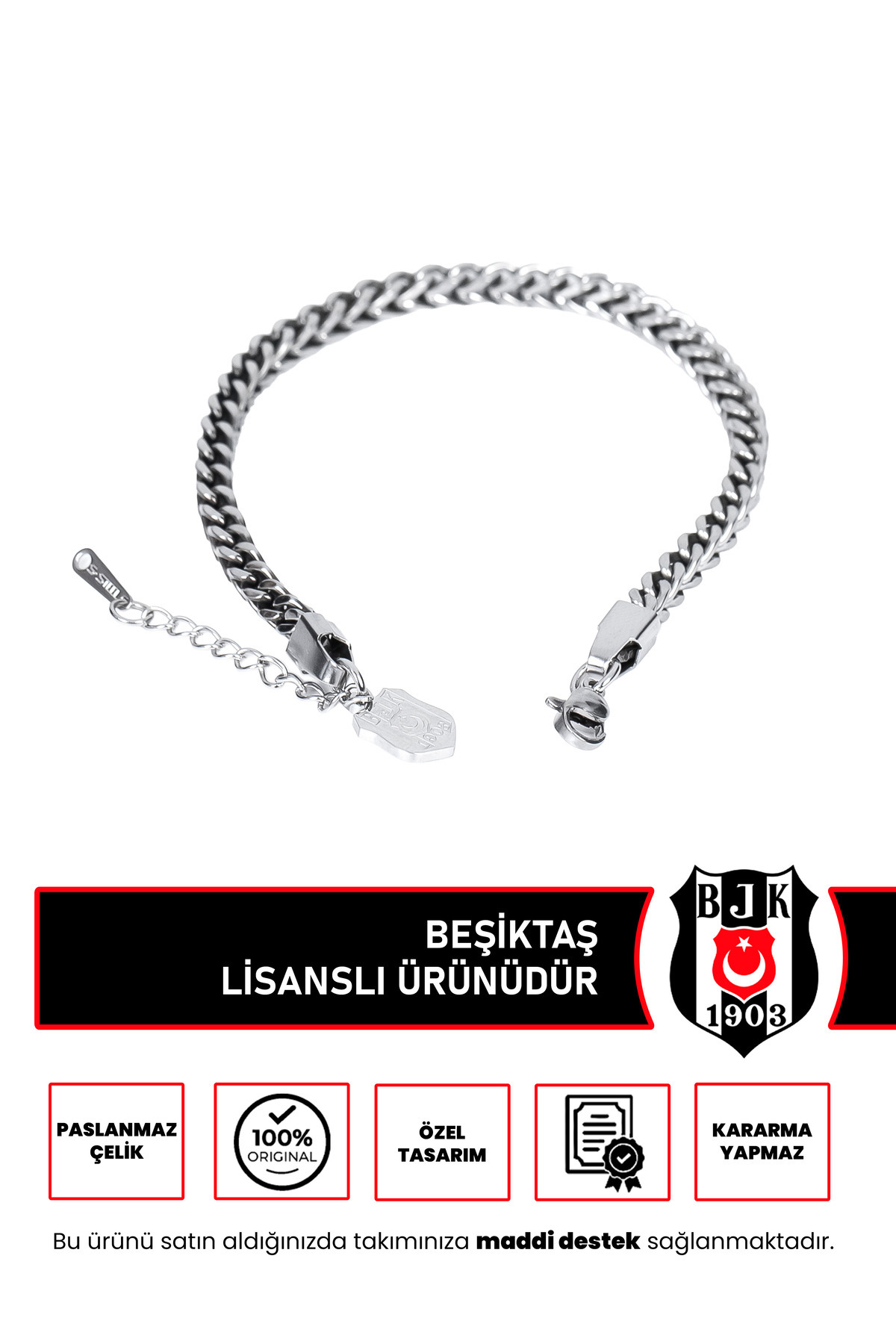 Beşiktaş Çelik Bileklik - 1