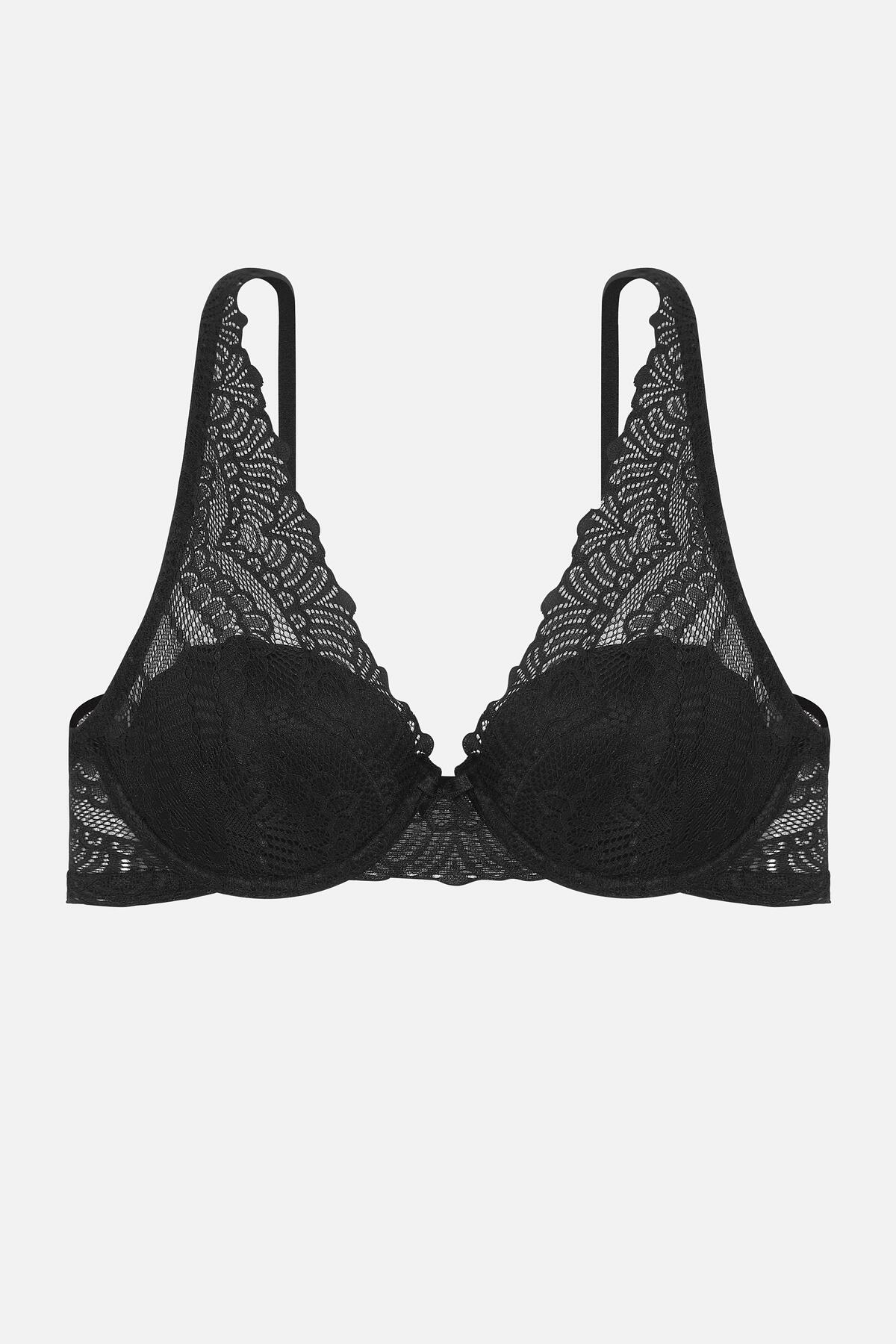 Lace Bra - Unfilled - 2277 - Black