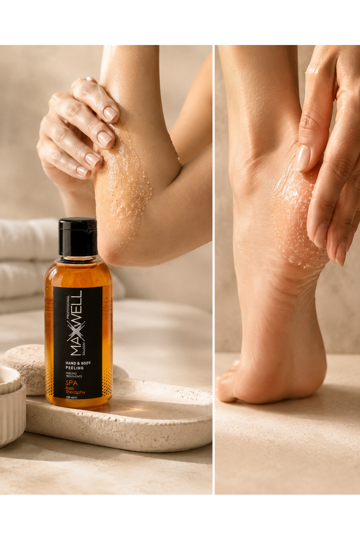 Professional Hand & Body Peeling 150 ml - Batık, Çilek Bacak ve Ölü Deri Karşıtı Pürüzsüzleştirici Vücut Peelingi — mw-033 — تصویر 5 از 8