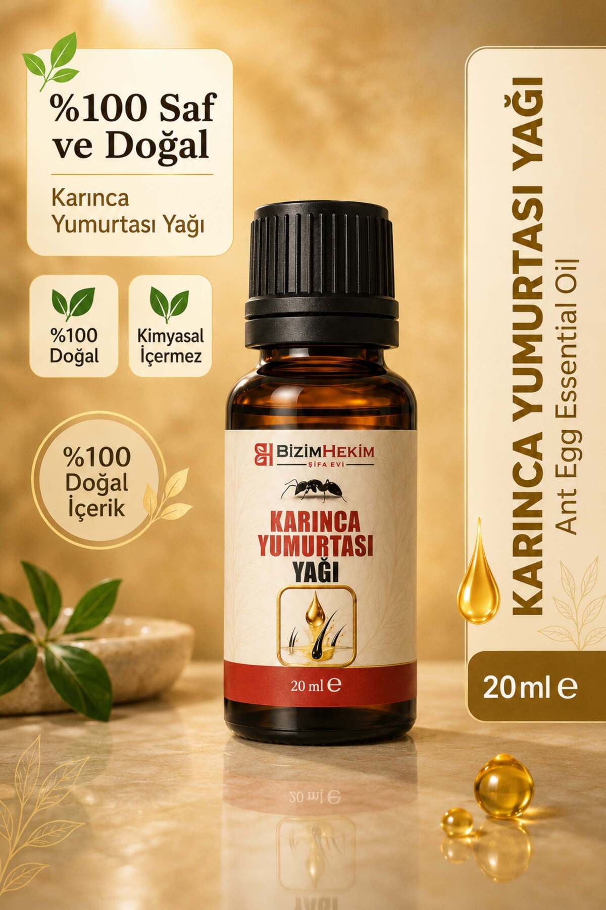 Karınca Yumurtası Yağı Tüy Azaltıcı Tüy Tüy Dökücü 20 Ml Karınca Yumurtası Yağı %100 Saf — PRA-11866282-8443 — تصویر 6 از 6