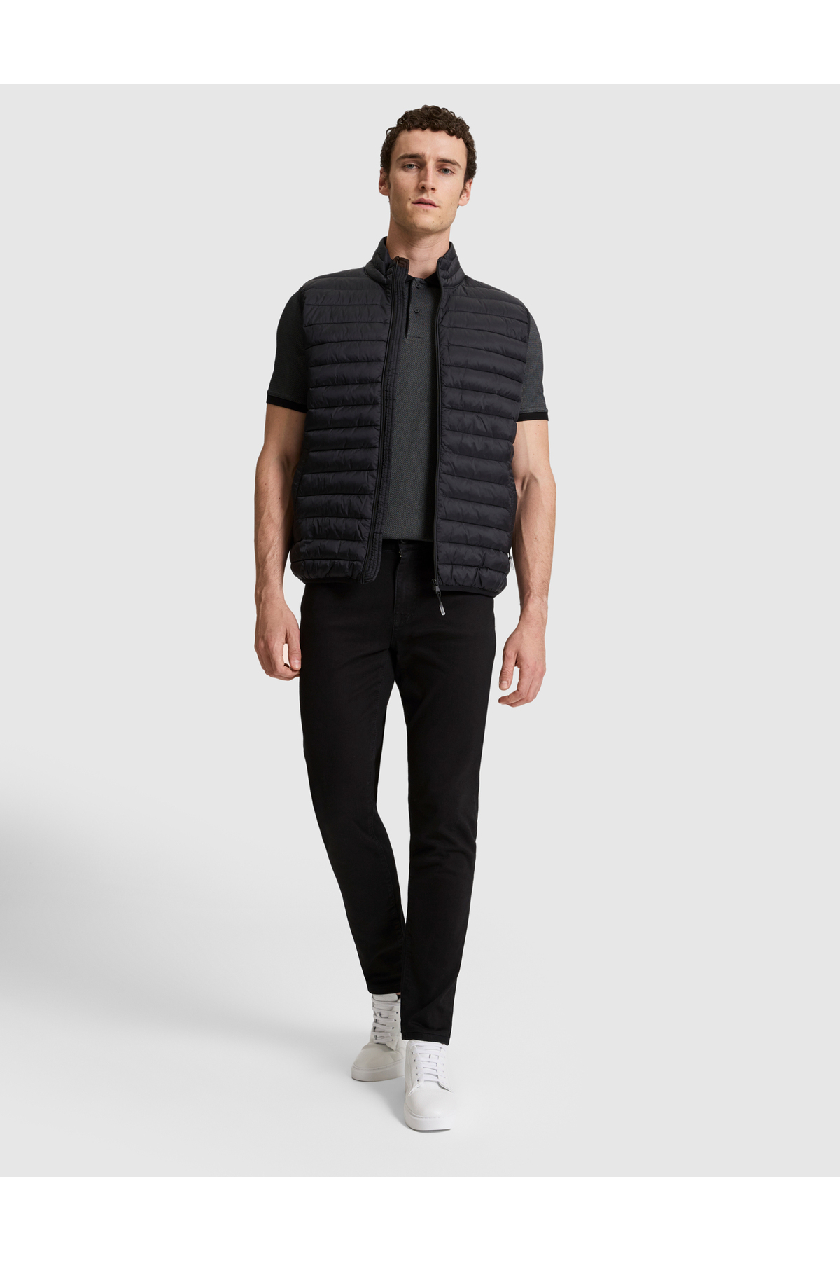 Pierre Cardin Siyah Cropped Slim Yelek 50325298-VR046 görsel 4