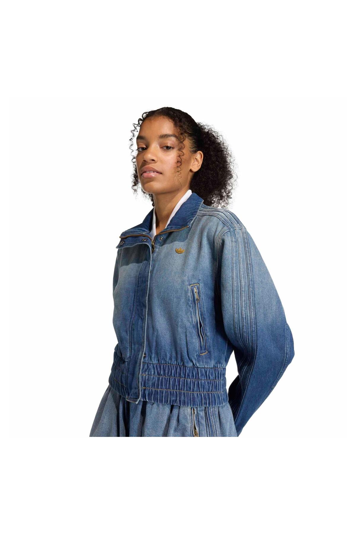 adidas Ke1072-K P Ess Denim Tt Women's Jacket Blue - Trendyol