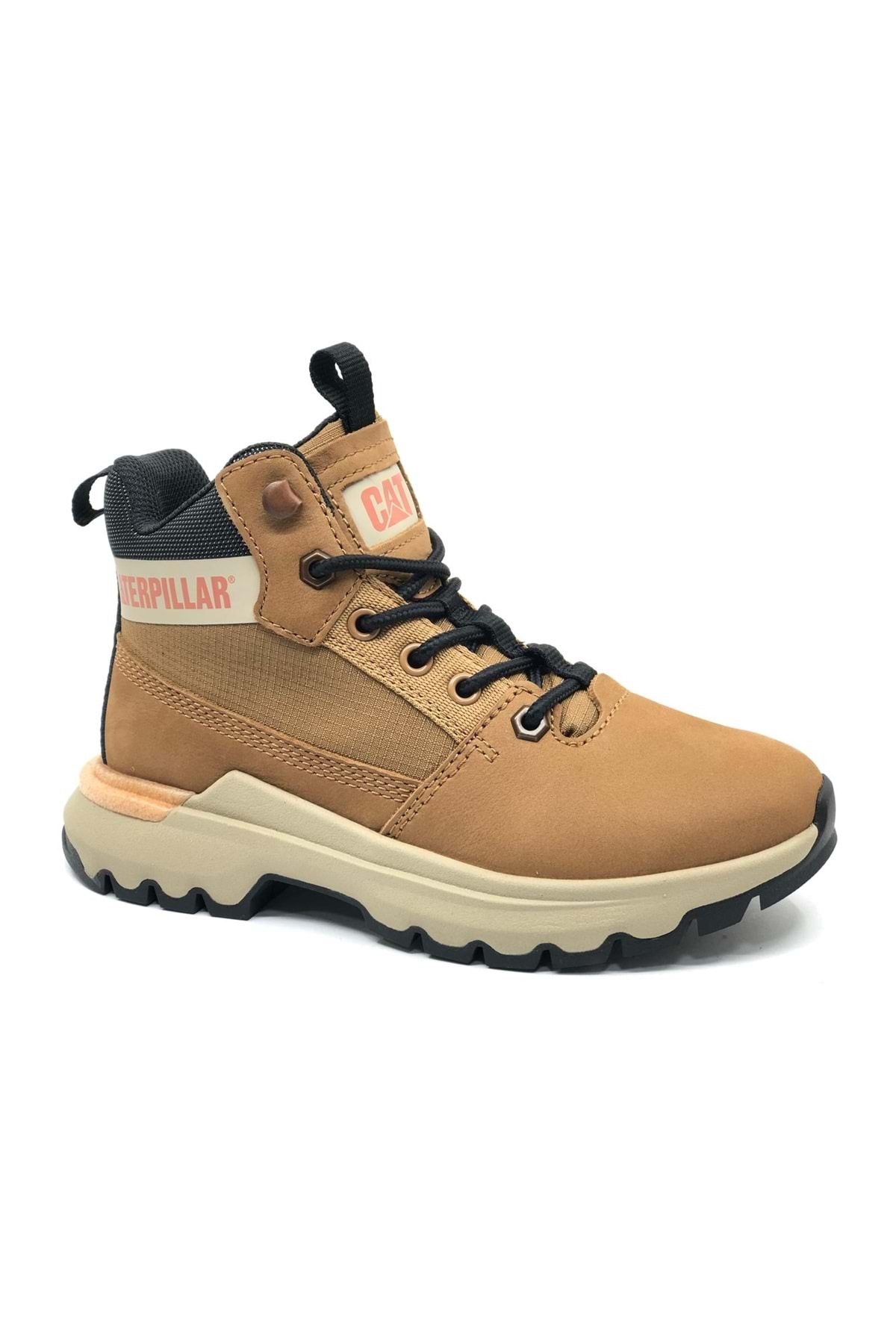 Caterpillar P312068 Colorado Sneaker Boot Casual Hakiki Deri Unisex Bot SARI görsel 3