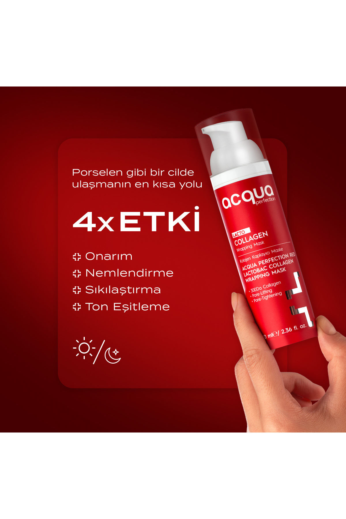 Collagen | Nemlendirici Gözenek Kırışıklık Karşıtı Kolajen Porselen Cam Cilt Soyulabilir Maske 70 ml — ACP0022 — تصویر 4 از 8