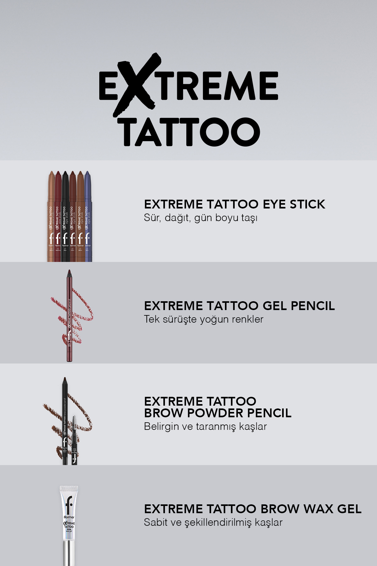 Extreme Tattoo Mat Asansörlü Kalemtıraşlı Jel Göz Kalemi & Far Stick - 001 Onyx — مشکی 10049 — تصویر 9 از 9