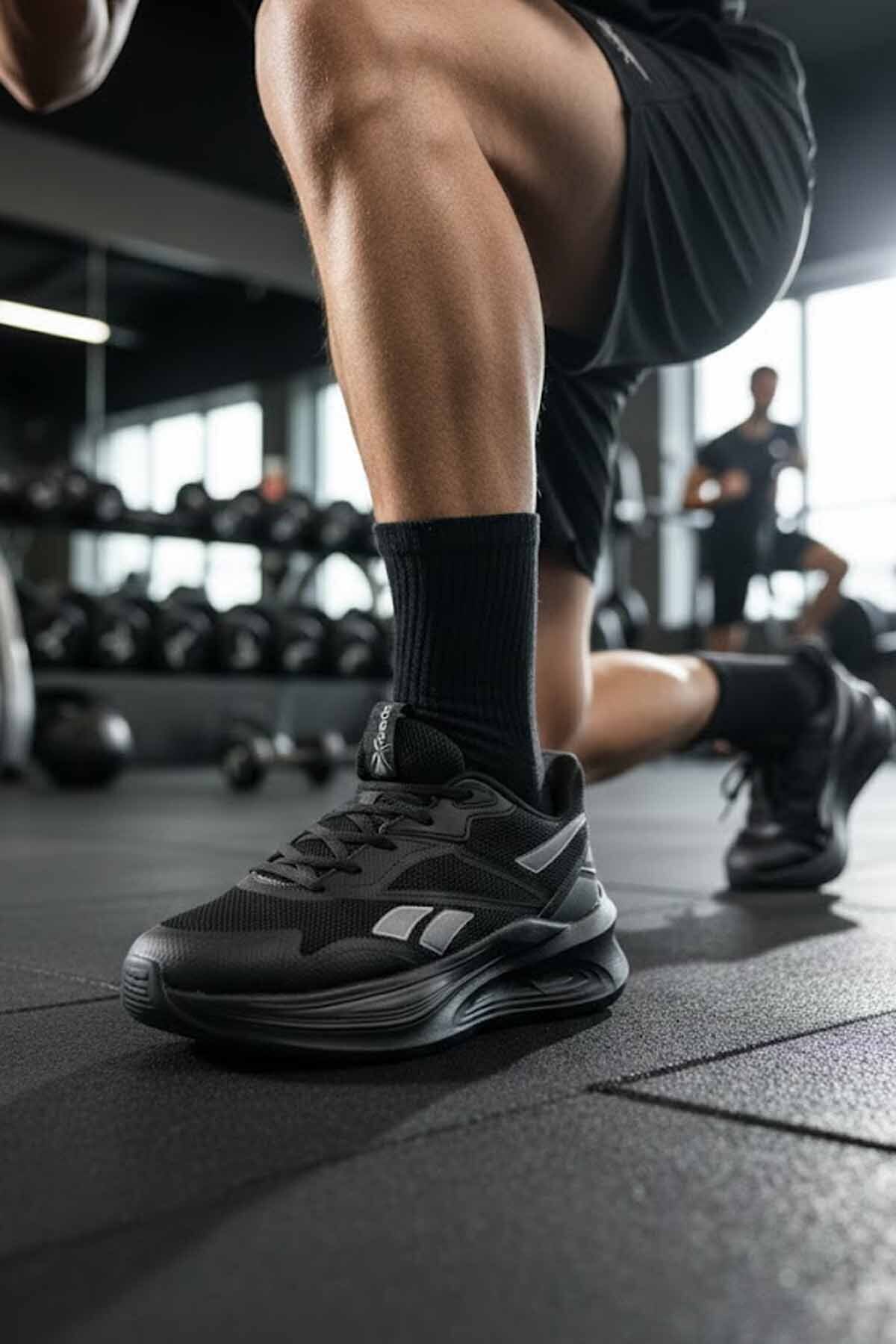 Reebok Erkek Siyah Koşu Ve Yürüyüş Ayakkabısı - Hafif Günlük Sneaker-C1 görsel 2