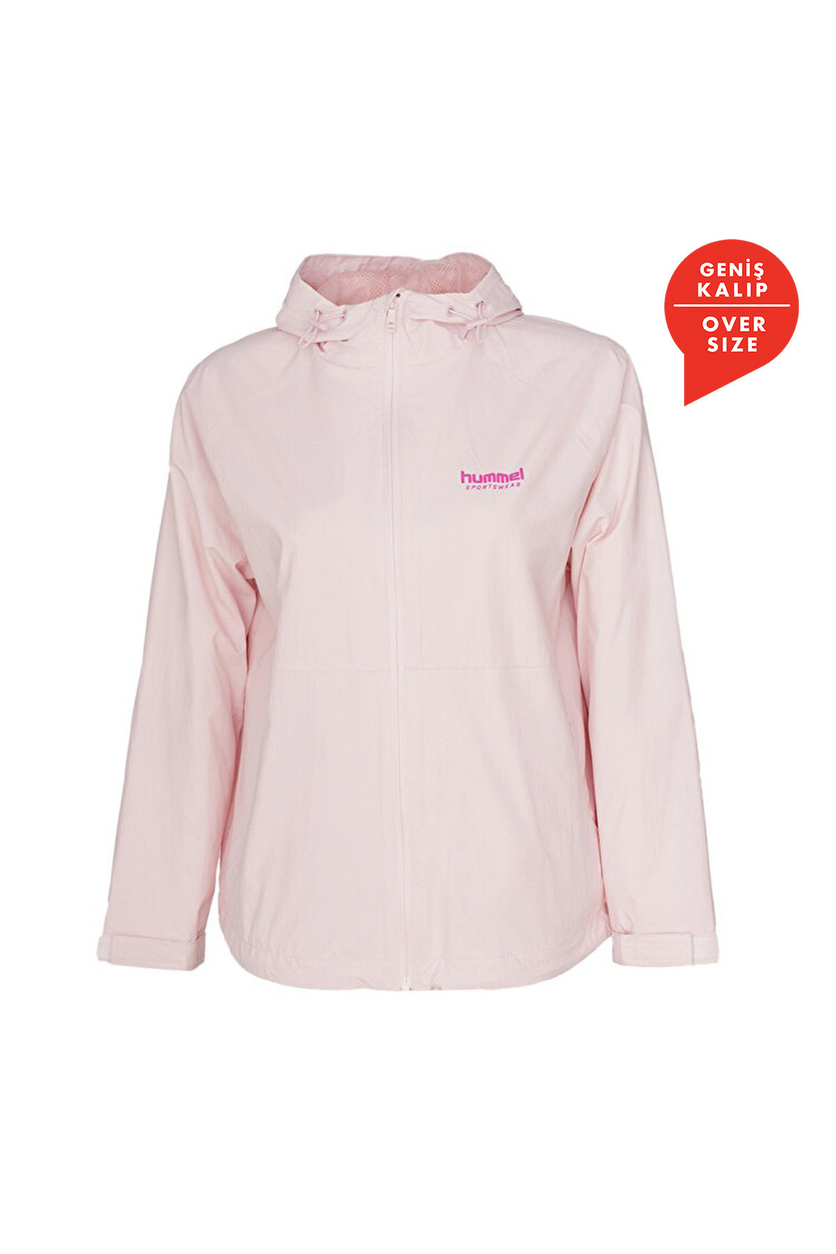 hummel Ruso Kadın Pembe Kapüşonlu Ceket