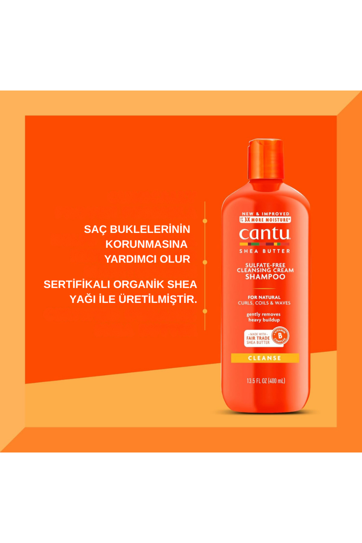 Sülfatsız Arındırıcı Şampuan 400ml- Kıvrıcık, Dalgalı Saçlar — 07531-12/3EU — تصویر 2 از 7