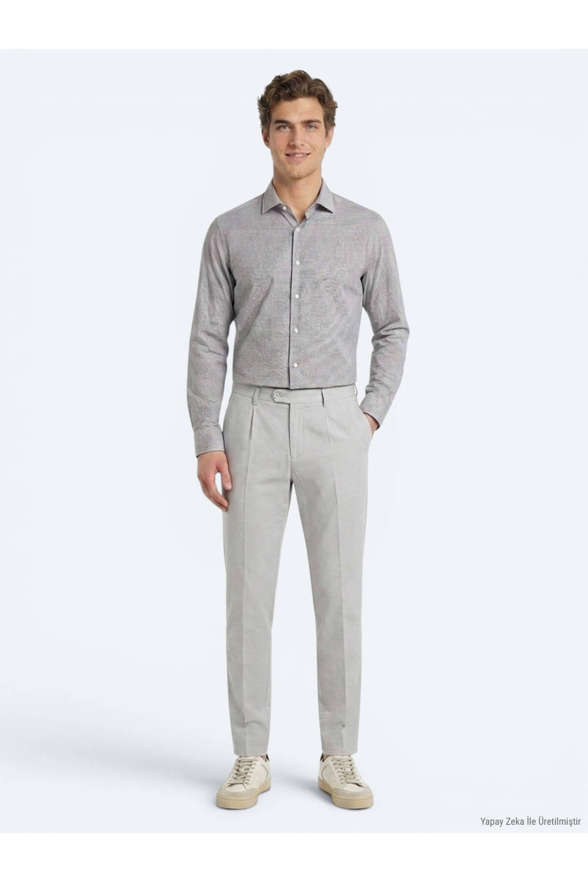 Mavi Regular Fit Uzun Dokuma Klasik %100 Pamuk Gömlek — آبی 53620 — تصویر 4 از 7